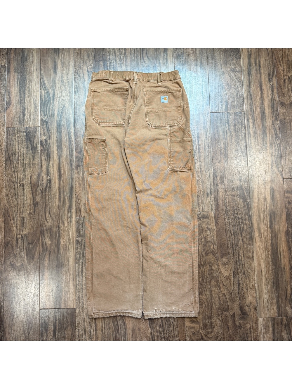 Vintage Carhartt FR Canvas Work Pants Dungaree Fit FRB229 BRN 33x32 Brown